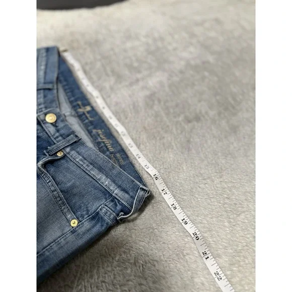 7 For All Mankind Josefina Skinny Boyfriend Womens Denim Jeans Size 29 Act 34 - Picture 6 of 8